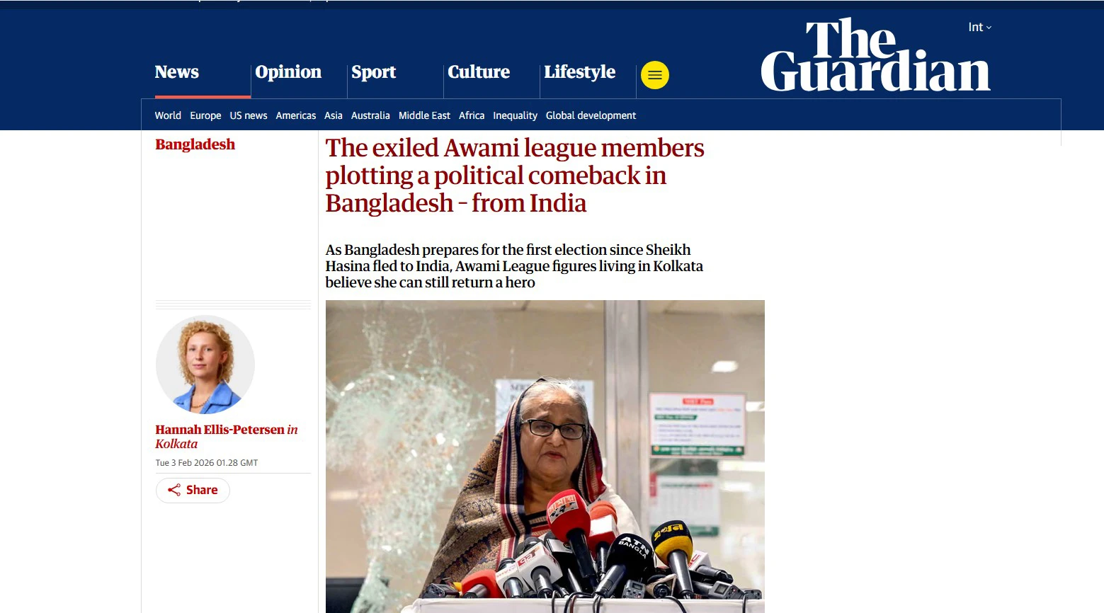 ভারতে বসে বাংলাদেশে রাজনৈতিক প্রত্যাবর্তনের ছক কষছেন নির্বাসিত আওয়ামী লীগ সদস্যরা: দ্য গার্ডিয়ান